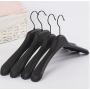 10pcs Black Thick Wide Shoulder Plastic Clothes Hanger for Coats Jacket and Fur