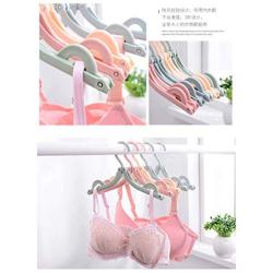 Wincspace 16 PCS Portable Folding Hanger Multifunction Magic Stretch Clothes Plastic Hangers Lightweight Clothes Drying Rack for Home and Travel (16)