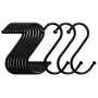 S-Shaped Hooks 20 Pack 3.2 Inches Black Heavy Metal S-Shaped Hooks Suitable for Kitchen Bathroom Office Garden or Outdoor Activities S-Shaped Hooks 20 Pack 3.2 Inches Black Heavy Metal S-Shaped Hooks Suitable for Kitchen Bathroom Office Garden or Outdoor Activities