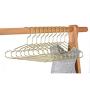 Jetdio 9&amp; Strong Metal Wire Pet Hangers Small Clothes Hangers for Dog Cat, Fit Over Regular Closet Rod, 20 Pack, Gold