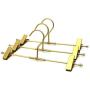 Koobay 11.8" Gold Aluminium Garment Pants Trousers Skirt Bottom Clips Hangers for Closet Organizition hangers 10PS/LOT ( bottom)
