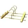 KOOBAY 10Pack 11.8" Aluminium Gold Finish Stainless Bottom Adjustable Clips Pants Skirt Trousers Clothes Metal Hangers KOOBAY 10Pack 11.8" Aluminium Gold Finish Stainless Bottom Adjustable Clips Pants Skirt Trousers Clothes Metal Hangers