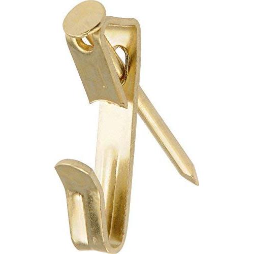 Hillman 42087 Brass Conventional Picture Hanger 30lbs Value Pack of 50