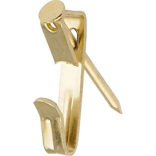 Hillman 42087 Brass Conventional Picture Hanger 30lbs Value Pack of 50 Hillman 42087 Brass Conventional Picture Hanger 30lbs Value Pack of 50