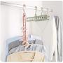 Magic Organizer Clothes Hanger Holder Garment Drying Rack Storage Closet Hook Slide Wardrobe Multi-Functional Clothing Hangers 10pcs Random Color