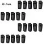 SUNTRADE 20 Pack Plastic Finger Clips for Hangers,Strong Pinch Grip Clips for Use with Slim-line Clothes Hangers, Clips for Velvet Hangers (20, Black) SUNTRADE 20 Pack Plastic Finger Clips for Hangers,Strong Pinch Grip Clips for Use with Slim-line Clothes Hangers, Clips for Velvet Hangers (20, Black)