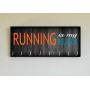 Race Medal Holder/Running Medal Hanger RUNNING IS MY RELIGION- Wood Wall Mounted Medal Organizer. CUSTOMIZATION Available