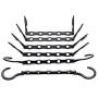 HOUSE DAY Black Magic Hangers Space Saving Clothes Hangers Organizer Smart Closet Space Saver Pack of 16 with Sturdy Plastic for Heavy Clothes (Renewed)