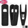 Wonck Black Velvet Hanger Clips 20 Pack, Pants Hangers Velvet Clips for Skirts, Strong Finger Perfect for Thin Velvet Hangers Wonck Black Velvet Hanger Clips 20 Pack, Pants Hangers Velvet Clips for Skirts, Strong Finger Perfect for Thin Velvet Hangers