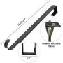 HEYHOUSE Pack of 2 Wreath Hanger,Adjustable Wreath Hanger for Front Door from 14.9-25 Inch,20 lbs Larger Door Wreath Hanger Christmas Wreaths,Black HEYHOUSE Pack of 2 Wreath Hanger,Adjustable Wreath Hanger for Front Door from 14.9-25 Inch,20 lbs Larger Door Wreath Hanger Christmas Wreaths,Black