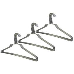 THE UM24 30 Pack 16 Inch Strong Steel Metal Wire Hangers Adult Clothes Hangers - 13 Gage Thickness Silver Color Galvanized Metal Wire Hanger