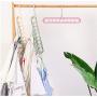 10pcs Random Color 9 Hole Support Circle Clothes Hanger Clothes Drying Racks Multifunction Plastic Scarf Clothes Hanger Hangers Storage Rack