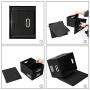 Superjare Updated File Boxes for Hanging Files, Set of 2, Storage Office Boxes with 60 lbs Weight Capacity, Durable MDF Board & Linen Fabric, File Storage Organizer for Letter/Legal - Black