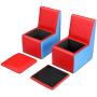 HONEY JOY Kids Sofa, 2-in-1 Multi-Functional Kids Table & Chair Set, 2 Seat Couch with Storage Boxes for Boys & Girls