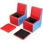 HONEY JOY Kids Sofa, 2-in-1 Multi-Functional Kids Table & Chair Set, 2 Seat Couch with Storage Boxes for Boys & Girls