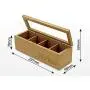 Tea Boxes Storage Organizer Made of Natural Bamboo Tea Boxes Storage Organizer Made of Natural Bamboo