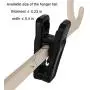 DEDU Black Plastic Finger Clips for Hangers, 40 Pack Pants Hanger Clips, Strong Pinch Grip Clips for Use with Slim-line Clothes Hangers, Clips for Velvet Hangers DEDU Black Plastic Finger Clips for Hangers, 40 Pack Pants Hanger Clips, Strong Pinch Grip Clips for Use with Slim-line Clothes Hangers, Clips for Velvet Hangers