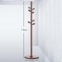 DNSJB Wooden Coat Rack Stand Floor Standing Tree Clothes Hat Hanger Stand with 7 Hooks 360° Rotation Height Adjustable, Height 68.9 in 3 Colors (Color : Walnut) DNSJB Wooden Coat Rack Stand Floor Standing Tree Clothes Hat Hanger Stand with 7 Hooks 360° Rotation Height Adjustable, Height 68.9 in 3 Colors (Color : Walnut)