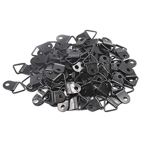 HONJIE Triangle D-Ring Picture Photo Frame Hangers Single Hole (20mmx19mm)-100pcs