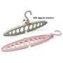 MEIYIN 360 Rotation Multifunction Space Saving 9-Hole Magic Clothes Hanger Closet Coat Hanger with Hook