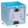 AXHOP Upgrade Washable Storage Bins Storage Cubes,12 ×12 Collapsible Storage Boxes Containers Organizer Baskets for Kids, Toddlers, Office, Closet, Shelf - 4pcs(Blue) AXHOP Upgrade Washable Storage Bins Storage Cubes,12 ×12 Collapsible Storage Boxes Containers Organizer Baskets for Kids, Toddlers, Office, Closet, Shelf - 4pcs(Blue)