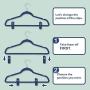 Trgowaul 20 Pack Velvet Pants Hanger Clips, Finger Clips for Hangers, Strong Pinch Grip Clips for Use with Slim-line Clothes Hangers, Clips for Velvet Hangers (Dark Blue) Trgowaul 20 Pack Velvet Pants Hanger Clips, Finger Clips for Hangers, Strong Pinch Grip Clips for Use with Slim-line Clothes Hangers, Clips for Velvet Hangers (Dark Blue)