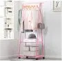 1pcs Random Color Floor Standing Coat Rack Bedroom Furniture Steel Tube Removable Floor Hanger Shoes Bags Boxes Organizer Clothes Hanger Stand