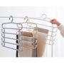Viaste Plastic Clothes Hangers - Multi-Function Five-Layer Towel Hanging Clothes Hanging Adult Hanger Organize Your Clothes,1Pcs