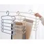 Viaste Plastic Clothes Hangers - Multi-Function Five-Layer Towel Hanging Clothes Hanging Adult Hanger Organize Your Clothes,1Pcs