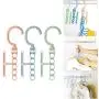 5 Holes Clothes Hanger Organizer Multi-Function 360 Rotating Clothes Rack with Handle 10pcs Random Color 5 Holes Clothes Hanger Organizer Multi-Function 360 Rotating Clothes Rack with Handle 10pcs Random Color