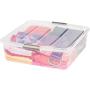 IRIS 33 Quart Buckle Up Box, 6 Pack
