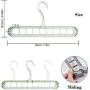 Daxin 5pcs/Set Magic Clothes Hanger Organizer,Closet Space Saving Plastic Multi Functional Wardrobe Rotate,Anti-Skid Storage Coat Hangers