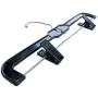Hanger Central 5131B-10 Heavy Duty Plastic Bottoms Hangers with Metal Sliding Pinch Clips Pants Hangers, 14 Inch, Black, 10 Pack Hanger Central 5131B-10 Heavy Duty Plastic Bottoms Hangers with Metal Sliding Pinch Clips Pants Hangers, 14 Inch, Black, 10 Pack