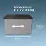 Natural Jute Jumbo Storage Boxes - Closet Bedroom Archival Organization - Grey Natural Jute Jumbo Storage Boxes - Closet Bedroom Archival Organization - Grey