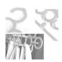 HJYPYJ Magic Hanger,Creative Multifunction Folding Hanger,Scarf Storage Rack Space-Saving Organizer Hangers, Durable/Random Color / 5 pcs
