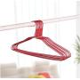 10pcs Random Color Cloth Hanger Durable Closet Coat Clothing Towel Storage Rack Closet Space Saver Drying Rack Non Slip Home Storage