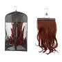 Peyan Zipper Closure Dustproof Hair Extensions Wig Storage Bag Holder Organizer Protective Pouch With Wooden Hanger Peyan Zipper Closure Dustproof Hair Extensions Wig Storage Bag Holder Organizer Protective Pouch With Wooden Hanger