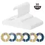 30 Pack Children Hangers with 6 Pcs Baby Closet Dividers, Heavy Duty White Plastic Hangers Set for Kids and Baby Clothes 30 Pack Children Hangers with 6 Pcs Baby Closet Dividers, Heavy Duty White Plastic Hangers Set for Kids and Baby Clothes