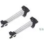YGLight Hanger Retractable Clothes Hanger Rail Towel Coat Racks Closet Rod Simple Wardrobe Chrome Pull Standard Thickness Load Capacity Stainless Steel,abs Plastic (Size : 35CM)