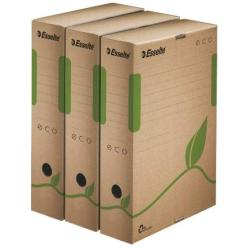 Esselte 80 mm Eco Archiving Boxes - Natural Brown, Pack of 25