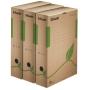 Esselte 80 mm Eco Archiving Boxes - Natural Brown, Pack of 25