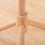 D&LE Wooden Coat Rack 8 Hooks, Entryway Hall Tree Coat Hanger Holder Easy Assembly for Clothes Hats Scarf Coat Stand-White 45x173cm(18x68inch)