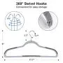 FSUTEG Plastic Hangers 50 Pack Dry Wet Clothes Hangers with Non-Slip Pads 0.2" Thickness - Space Saving Gray FSUTEG Plastic Hangers 50 Pack Dry Wet Clothes Hangers with Non-Slip Pads 0.2" Thickness - Space Saving Gray