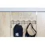 DoorShroom Door Clothing Hanger 20 Hook Modular Rack, Chrome