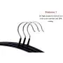 VANORIG Deluxe Hanger Clothes Hanger Durable High Manganese Steel Hangers PVC Resin Coating Clothing Hanger,Pack of 5 (White)
