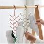 10pcs Random Color Multi Purpose Clothes Hanger&Tie Scarf Rack Belt Storage Rack Hangers Cloth Rack Multilayer Storage Cloth Hanger Space Saver