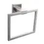 KES SUS 304 Stainless Steel Bath Towel Holder Hand Towel Ring Hanging Towel Hanger Bathroom Accessories Contemporary Hotel Square Style Wall Mount, Brushed Finish, A2480-2