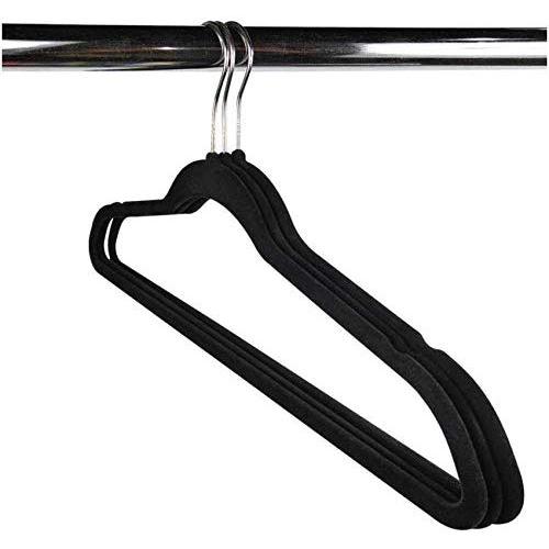 10pcs Pack Non-Slip Velvet Hangers Suit Hanger Ultra Thin Space Saving 360 Degree Swivel Hook Strong and Durable Clothes Hanger