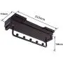 Hanger Clothes Hanger Rail Organizer Rack Extendable Wardrobe Pull Tensile Tests Storage Areas Damper Maximum Use Abs Plastic Steel abs Plastic (Size : 31 11.3 10.4cm)