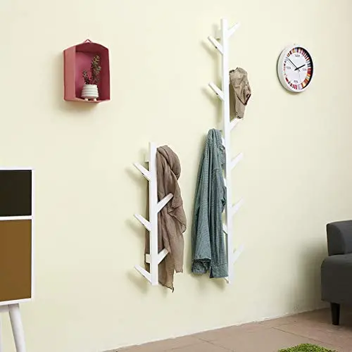 Yliquor Sturdy Coat Rack Stand Wall Mount Coat Hanger Tree Branch Coat and Hat Stand with 6-Hook for Clothes, Suits, Accessories, Ship from USA Yliquor Sturdy Coat Rack Stand Wall Mount Coat Hanger Tree Branch Coat and Hat Stand with 6-Hook for Clothes, Suits, Accessories, Ship from USA